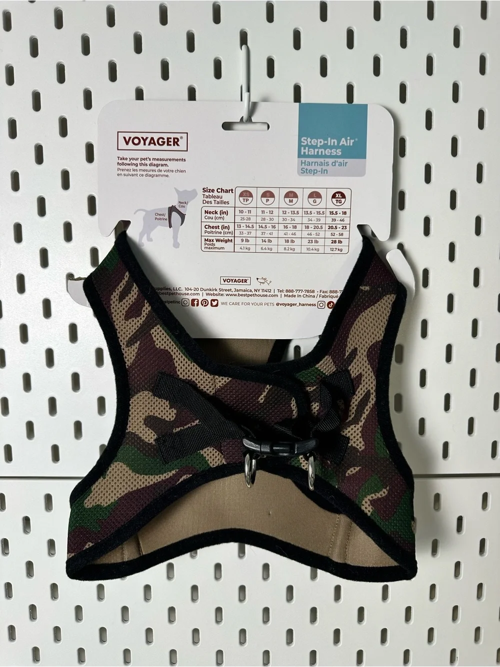 Best Pet Supplies Voyager Step-in Air Dog Harness, Army Base, XL
